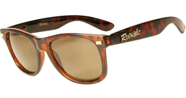 Retroxic 1008D Sonnenbrille Braun demi Braune Brillengläser